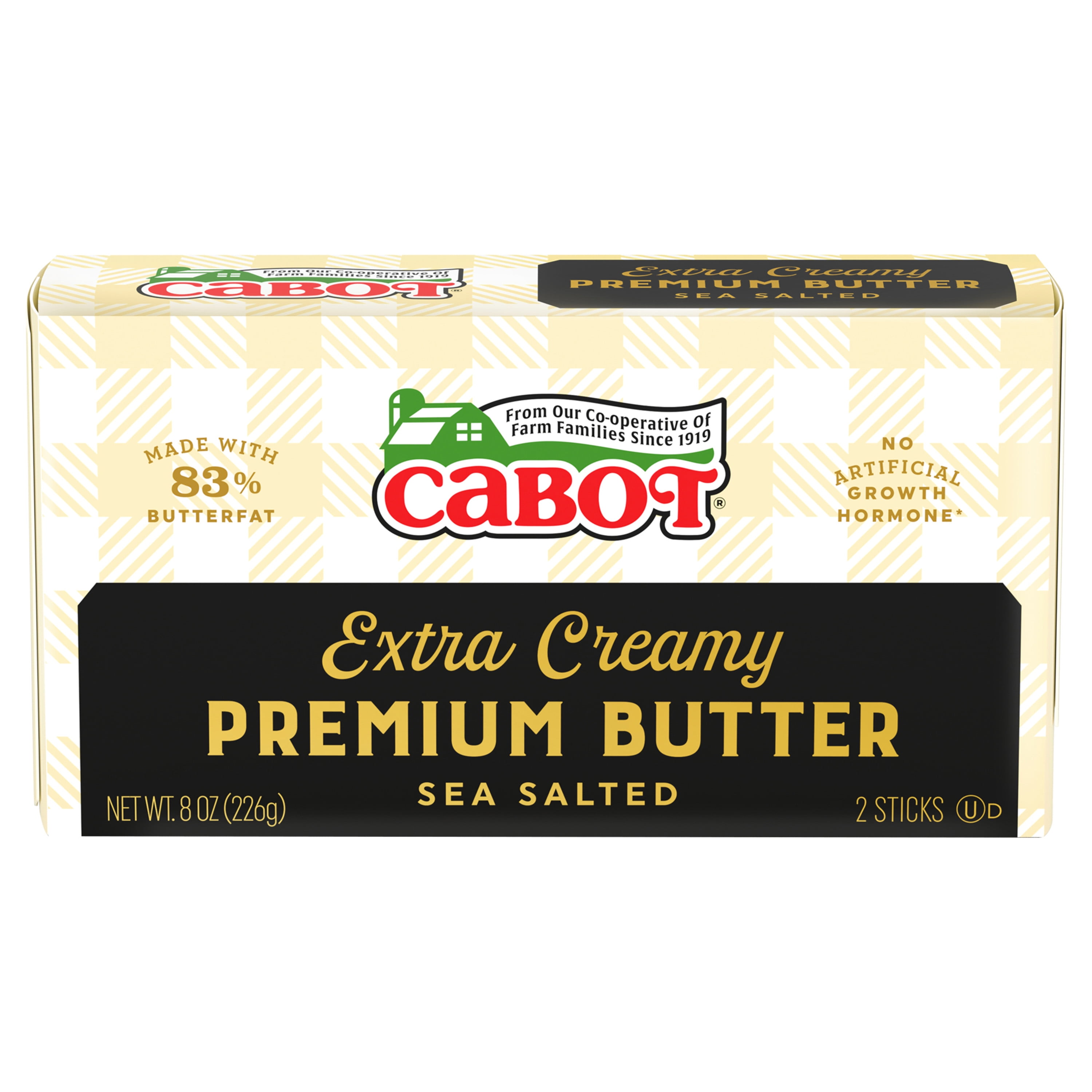 Cabot Extra Creamy Sea Salted Butter, 8oz