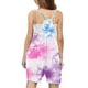 thumbnail image 5 of Odeerbi 5-14 Años Niñas Traje de Verano Cute Tie-Dye Camisola Romper Casual Respirable Comfortable Overalls Pantalones Cortos Con Bolsillos, 5 of 5