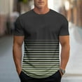 thumbnail image 2 of Swuxness Men's Solid Color Casual Stretch Sweat Absorbing Sports Dry Short Sleeve Crew Neck Top, 2 of 5