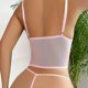 thumbnail image 4 of Gibobby Conjunto de lencería Sexy Ropa Interior Divertida para Mujer, Escote En V Profundo, Encaje Sexy, Vestido Transparente, Vestido para Conjuntos De Lencería(Rosa, G), 4 of 5
