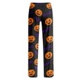 thumbnail image 5 of Halloween Pajamas Pants for Women Funny Pumpkin Soft Lounge Pj Bottoms Elastic Waist Drawstring Holiday Women's Sleepwear Hot Pink XL, 5 of 5