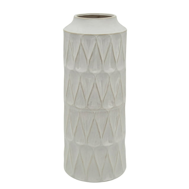 Sagebrook Home 22"H Teardrop Vase, White