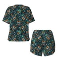 thumbnail image 5 of Lsque Owl Doodle Women's Short-Sleeved Pajama Set - 2 Piece Soft and Lightweight Sleepwear Set-X-Large, 5 of 9