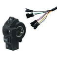 thumbnail image 1 of Electric Bicycle Turn Signal Switch for Scooter Tail Light Waterproof ABS Material Easy Installation on Handlebar, 1 of 8