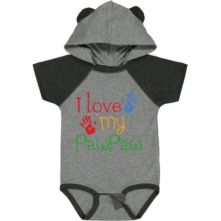 

Inktastic PawPaw Grandkids Handprints Gift Baby Boy or Baby Girl Bodysuit