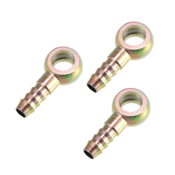 Unique Bargains 3 Pcs 12mm ID Hose Barb 9.3mm Banjo Fitting Fuel Line Adapter for Motorcycle Car