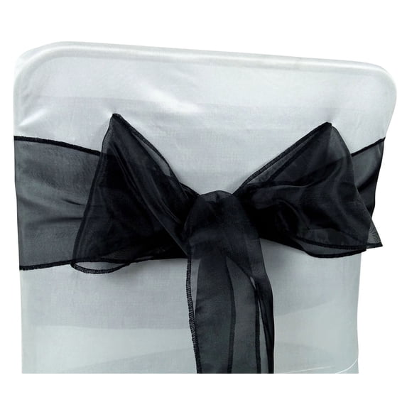 Darling Souvenir Pack Of 200 Organza Chair Sashes Bow Sash For Wedding & Events Supplies Party Decoration Chair Cover Sash - Colors Available