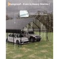 thumbnail image 5 of 20X25 FT Heavy Duty Car Ports Kit Metal Carport Kit with Reinforced Frame & Anchor Bolts, for RV, Truck, Boat, Tractor Shelter, 100MPH Wind/35PSF Snow Rating, Easy Assembly, 5 of 8