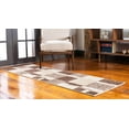 thumbnail image 2 of Unique Loom Autumn Collection Modern Contemporary Casual Abstract Area Rug, Runner 2' 6" x 10' 0", Light Brown/Beige, 2 of 2