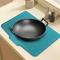 thumbnail image 7 of 2025 Upgrade Silicone Dish Drying Mat for Kitchen Counter, 40X33cm/15.7X13in, Extra Large Dish Drying Pad, Heat & Water Resistant Silicone Dish Drying Mats with Drain Lip for Drying Dishes Rack, 7 of 7