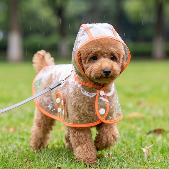 Waterproof Pet Raincoat EVA Lightweight Weather Protection Jacket for Dogs and Cats Outdoors