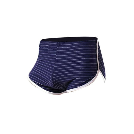 

Dadaria Underwear Men Men Underwear Low Waist Fashion Color Stripes Comfortable Erotic Panties Dark Blue L Men