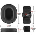 thumbnail image 5 of Geekria QuickFit Earpads Kit for Glasses Wearers, Compatible with Audio-Technica ATH-M50X, M50XBT, M50xBT2, M50, M40X, M30, M20, Pressure Relief Cushions and Ear Cup Covers, 5 of 6