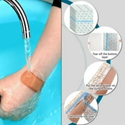 Waterproof Wound Bandage,Happon 10 Pcs 9.84*11.81in Shower Waterproof Patch Transparent Adhesive Bandage,Transparent Stretch Adhesive Bandage for Wound Dressing, Swimming, Shower