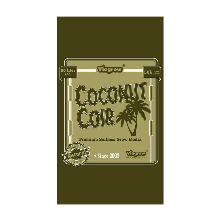 Viagrow 1.5 cu. ft. Coco Coir Fluffed Coconut Pith Fiber Soilless Grow Media Bag