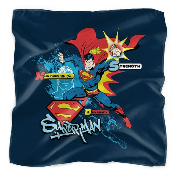 Superman Abilities Bandana (21 in x 21 in)