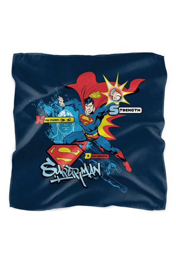 Superman Abilities Bandana (21 in x 21 in)
