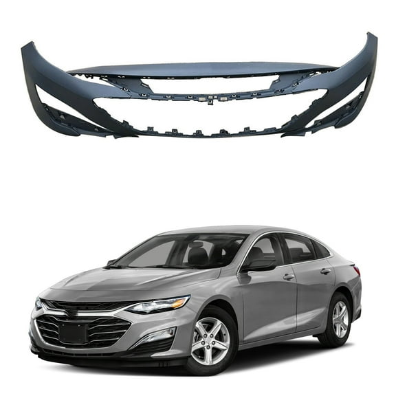 munirater Primered Front Plastic Bumper Cover Fascia Replacement for 2019 2020 Chevy Malibu