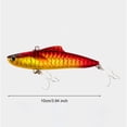 thumbnail image 5 of Hyasfey 10CM/33G VIB Fishing Lure with Hooks Sinking Reflective 3D Hard Artificial Bait Freshwater Saltwater Trout Bass Walleye Fishing Accessories, 5 of 7