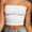 White, variant on Women's Tube Crop Tops Strapless Cute Sexy Cotton Basic Solid Casual Cami Tops
