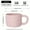 Pink, variant on Handcrafted Irregular Shape Ceramic Mug, 10.8oz/320ml Multi-Purpose Coffee Cup, Milk Tea Cup, Insulated, Scratch-Resistant, Reusable for Christmas, Easter, Thanksgiving, Father's Day, Graduation Gift