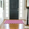 thumbnail image 5 of Ottomanson Non-Slip Hallway Runner Rug 20" x 59" Perfect for High Traffic Areas, Hot Pink Trellis, 5 of 8