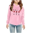 thumbnail image 2 of Zwiiyzr 2-7 Years Baby Clothes Christmas Toddler Baby Boy's Girl's Hoodie Children's Casual Print Sweatshirt for The Baby Gift Pink, 2 of 7