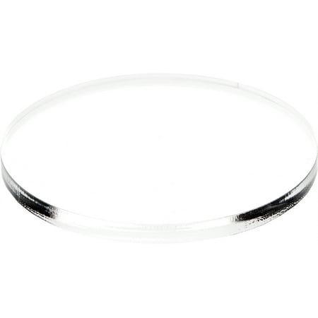 Acrylic Base - Plymor Brand Clear Acrylic Round Standard-Edge Display Base
