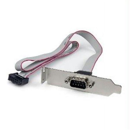 UPC: 0065030847766 | StarTech 1 Port 16in DB9 Serial Port Bracket to 10 Pin Header – Low Profile (PLATE9M16LP)