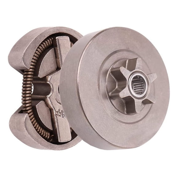 3/8-6T Spur Sprocket Clutch Drum Assembly Kit for 120 36 41 136 137 141 142 235 235E 240 236 Chainsaw530047061,1 x Clutch Assembly 1 x 6T Spur Sprocket Drum,As Shown