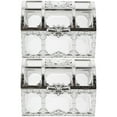 thumbnail image 3 of FELTECHELECTR Small Decorative Boxes Silver Plastic 2Pack Vintage, 3 of 8
