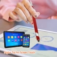 thumbnail image 2 of Yeaqee 100 Pieces Ballpoint Pen with Stylus Tip Click, 2 in 1 Black Ink, 1.0 mm Medium Point Stylus Metal Pen for Touch Screen Tablet (Assorted Color, 2 of 7