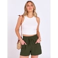 thumbnail image 6 of ANRABESS High Waisted Shorts for Women Summer Drawstring Lounge Shorts with Pockets Casual Loose Beach Vacation Shorts, 6 of 8
