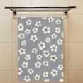 thumbnail image 4 of Soft Hand Fingertip Towels, 2 Pcs Face Bath Towels Small Simple Flowers Absorbent Washcloths for Bathroom Hotel Kitchen, 30"x15", 4 of 6