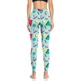 thumbnail image 6 of KHONTS Women's 80s Leggings Neon Artistic Splash Printed Soft Stretchy Pants Running Workout Leggings Athletic Yoga Pants Mint Green XL, 6 of 6