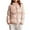 #025-Pink, variant on Women's Casual Hooded Parka with Double Pockets Stand Collar Long Sleeve Zipper Coats Gifts