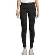 EV1 from Ellen DeGeneres Preston High Rise Skinny Ankle Plaid Jean Women's