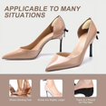 thumbnail image 7 of RUseeN 4 Pairs Premium Heel Pads Inserts Grips, Back of Heel Protectors Cushions Liner Prevent Too Big Shoe from Shoe Slipping,Blisters,Filler for Loose Shoe Fit for Men Women (Pale Apricot+Black), 7 of 7