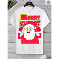 thumbnail image 1 of T Shirt Men'S 180Gsm Heavyweight 100% 1 Halloween Christmas Cartoon Animal Party Pattern Men'S, 1 of 5