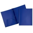Dunwell Colored Plastic Folder With Pockets And Prongs (Assorted Colors