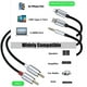 thumbnail image 3 of Adaptador de cable de audio auxiliar para iPhone a RCA, cable RCA a 3,5 mm, cable de audio USB C a 2 RCA, para amplificador de potencia, coche, cine en casa, altavoz y más, 3 of 6