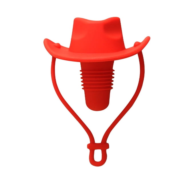 Toystoory Tapón de botella de vino divertido con forma de sombrero de vaquero, único y práctico, con boquilla estándar. Cocina y Comedor B