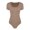 Beige, variant on TQWQT Women's Round Neck Short Sleeve T Shirts Basic Bodysuits
