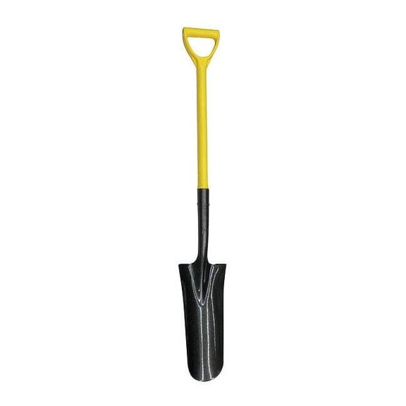 Westward Drain Spade,27" Handle,6" Blade 4LVR6