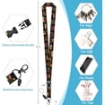 thumbnail image 5 of MM Floral Bookshelf Lanyards for ID Badges, Badge Holder with Lanyard Detachable, Badge Reel Retractable Keychain Clip, Cruise Ship Cards Holder Protector Name Tags, Teacher Nurse Office Women Gifts, 5 of 6
