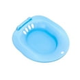 thumbnail image 4 of Asiento de inodoro para mujer, lavabo, bañera profunda, portátil, diseño antideslizante para limpieza diaria, resistente, evita sentadillas, amplia zona de asientos. Azul, 4 of 9