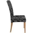 thumbnail image 3 of RYLABLUE Chemical Element Stretch Chair Cover Protector Seat Slipcover for Dining Room Hotel Wedding Party Set of 6, 3 of 5