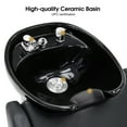 thumbnail image 6 of BarberPub Shampoo Barber Backwash Chair Extended Ceramic Bowl Sink Station Spa Beauty Salon 9090, 6 of 9