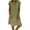 Green, variant on fartey Loose Dress for Women Summer Cotton Linen Short Sleeve V-Neck T-shirt Dresses Plain Fashion Casual Midi Dress