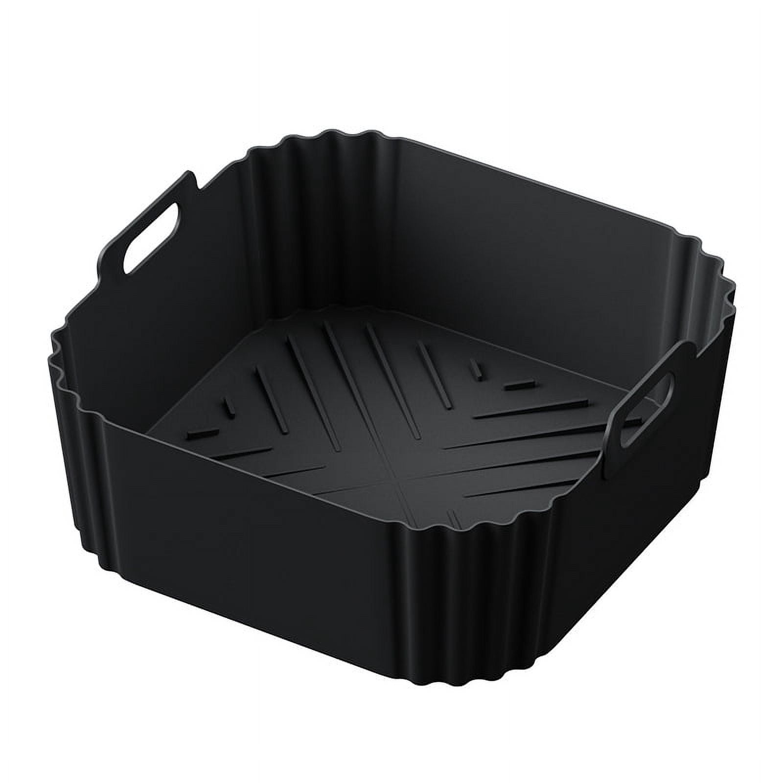22.5cm Silicone Air Fryer Liners Reusable Non-Stick Basket for Ninja AF181 AF180 AF141 AF140 Other 5-8QT Air Fryer Accessories